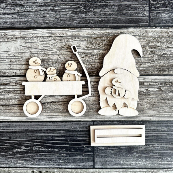 DIY Chilly Willy gnome and wagon set