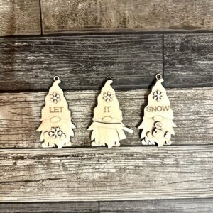 Let It Snow Gnome Ornament Set