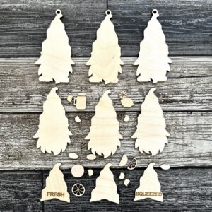 Fresh Squeezed Gnome Ornament Set