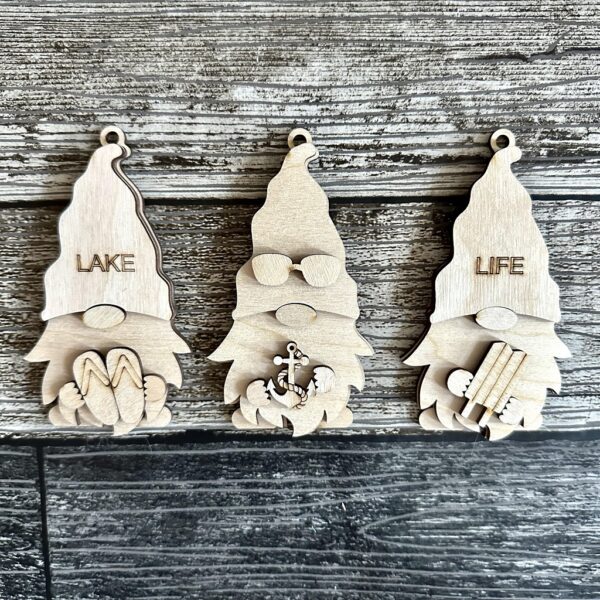 Lake Life Gnome Ornament Set