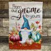From Our Gnome to Yours Garden Flag